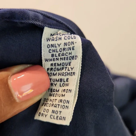 Polo By Ralph Lauren Long Sleeve Navy Blue Button Down Shirt (M Size M) - Picture 10 of 10